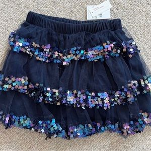 Jcrew crewcuts girls sequin skirt - size 4-5
